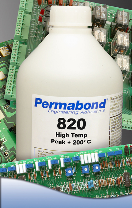 Permabond 820 溫度。用于元件粘合的耐瞬干膠